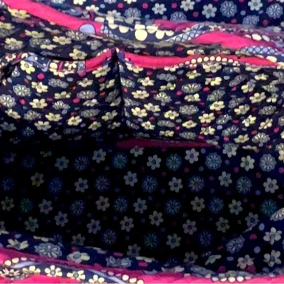 Vera Bradley large messenger bag in retired Boysenberry pattern. - Picture 4 of 5